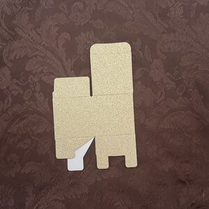 Gold Glitter Folding Box 2" x 2" x 2" 25 pack